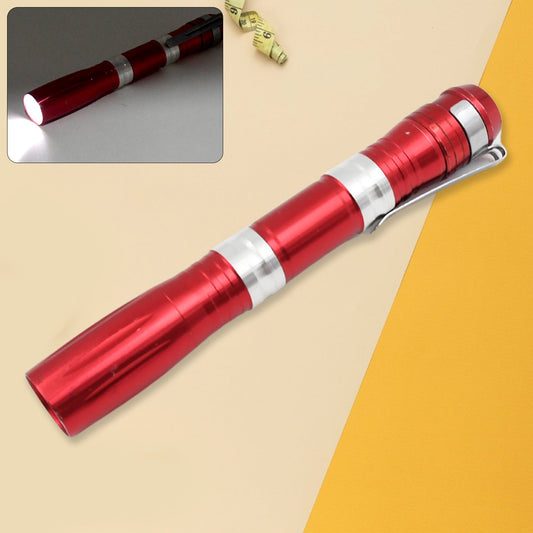 9530 Portable Mini Torch / Flashlight LED Powerful High Lumens Pen Light with Clip, Portable Pocket Compact Torch for Emergency AA Battery operated (1 Pc / Battery not included)