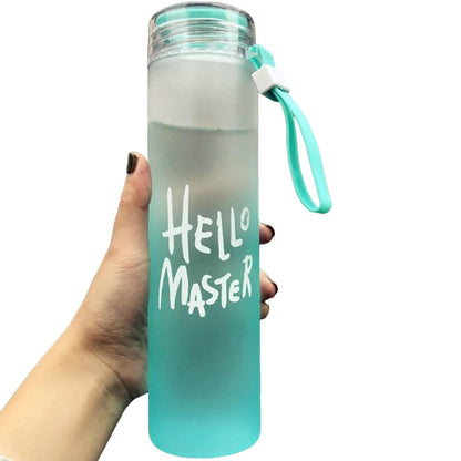 Motivational Glass Water Bottle Colorful potable Water Glass Bottle With Rubber Band, Daily Intake Hourly Water Bottle to Ensure You Drink Enough Water Throughout The Day Reusable Cycling Gym, Workout Fitness Bottle