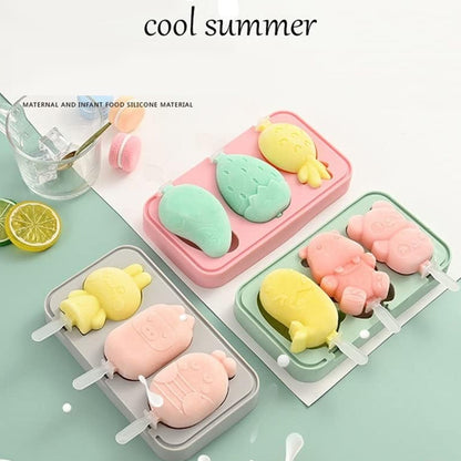 8188 Silicone Popsicle Molds, Reusable Ice Cream Molds With Sticks And Lids. A Must-Have Popsicle Mold For Summer. 