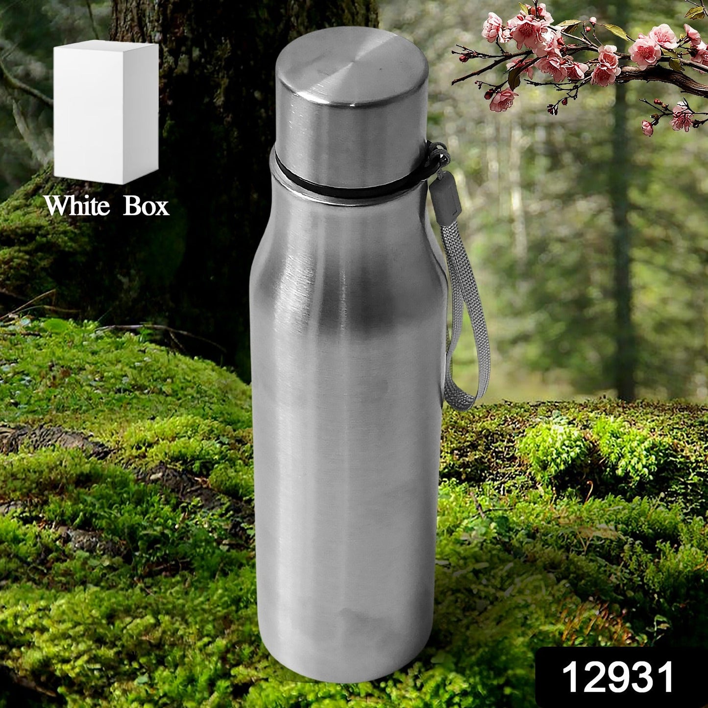 12931 Stainless Steel Water Bottle | Leak Proof | Office Bottle | Gym Bottle | Home | Kitchen | Hiking | Trekking Bottle | Travel Bottle