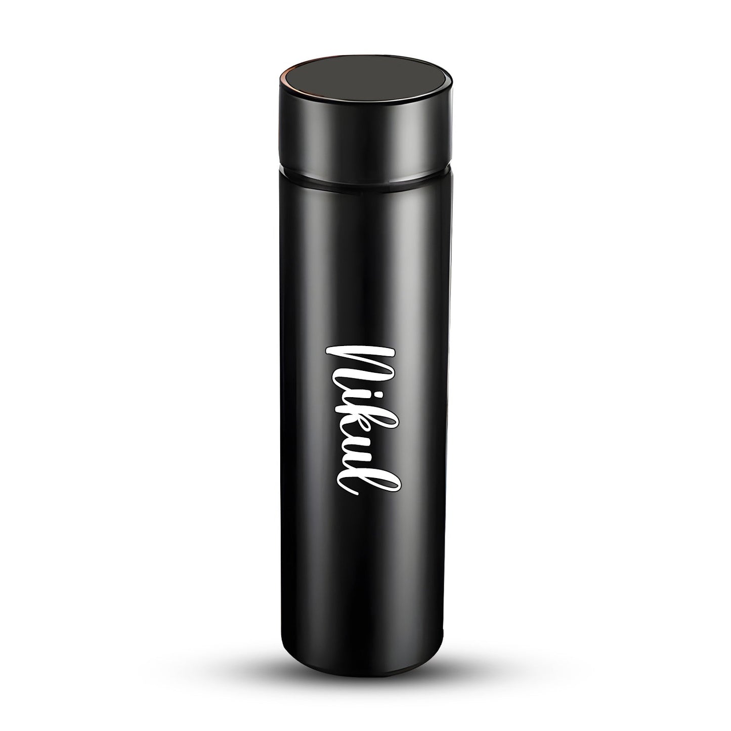 0726 Customized/Personalized Stainless Steel Smart Water Bottle with Smart LCD Temperature Touch | Gifting Custom Name Water Bottle | Gifts for Boyfriend/Girlfriend/Employee | 500ML