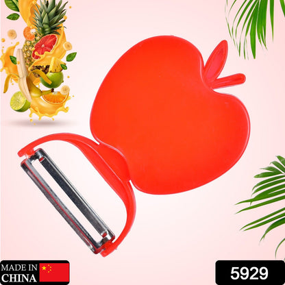 5929 Apple Shaped Folding Peeler Vegetable Peeler for Kitchen, Home Fruit Peelers, Great for Peeling Potato, All Types of Vegetable