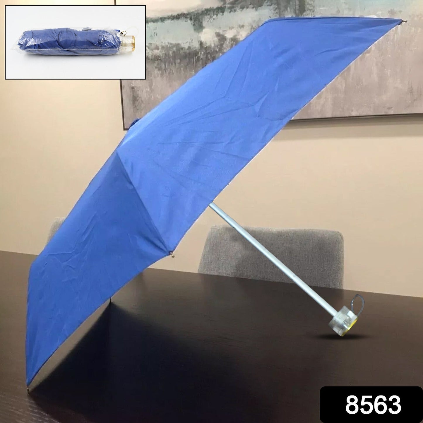 8563 3-Fold Umbrella Summer Sun and Rain Protection Foldable Cute Umbrella || UV Protection Rain Sun Umbrella || Travel Accessories || Umbrella for Children, Girls, and Boys (1 Pc) 