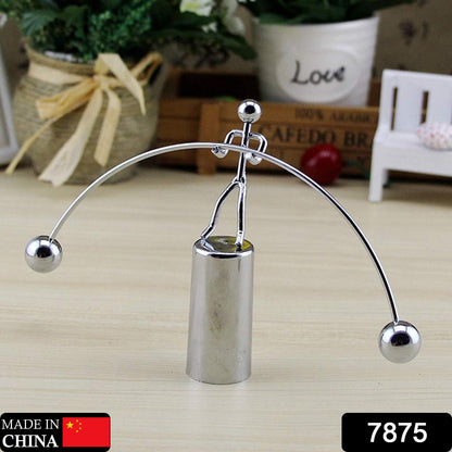 7875 Mini Steel Balance Toy, Decoration Pendulum Newton Cradle Balance Ball Tumbler Desk Toy Metal Man Home Home Decoration Crafts DeoDap