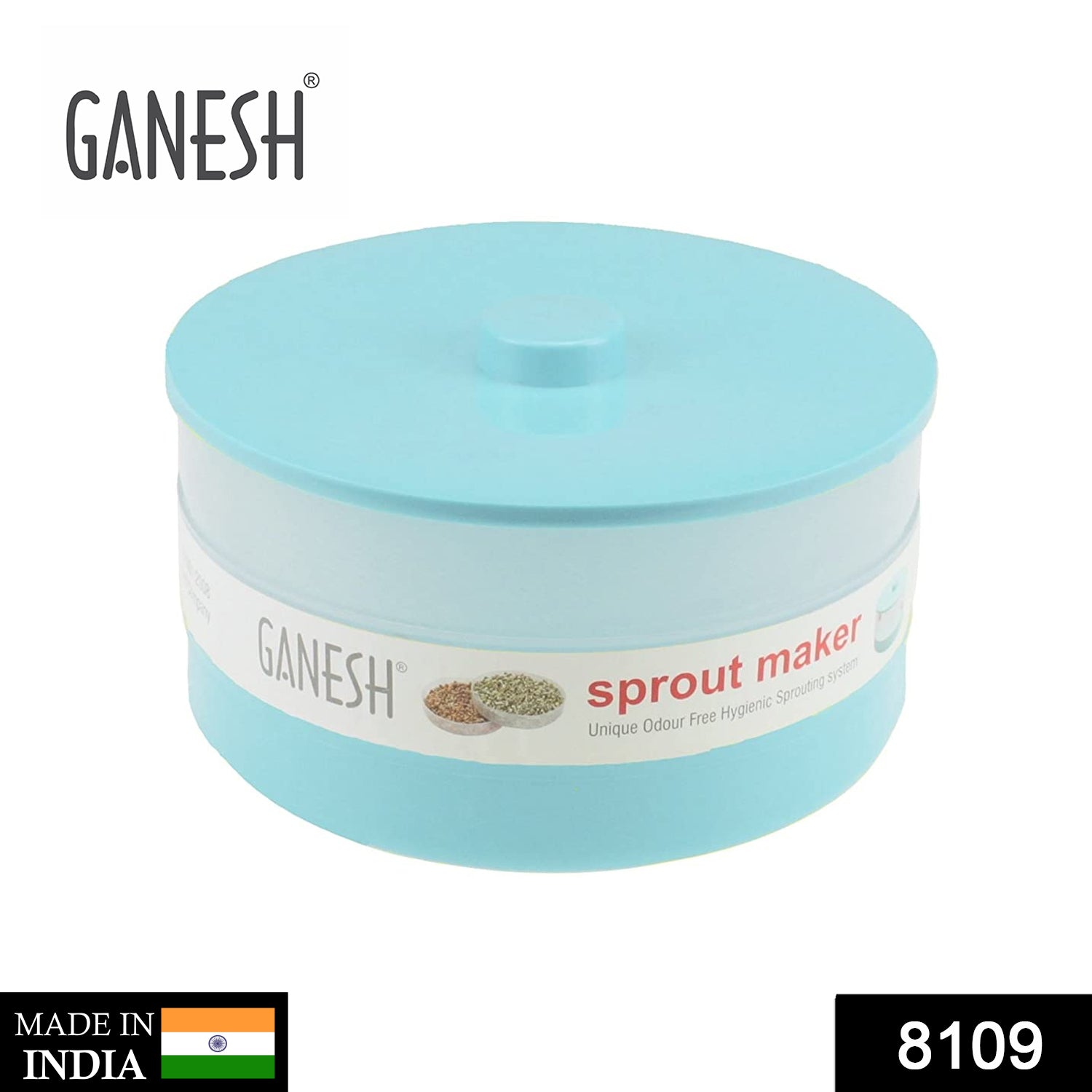 8109 Ganesh Sprout Maker Bean Bowl (1800 Ml) DeoDap