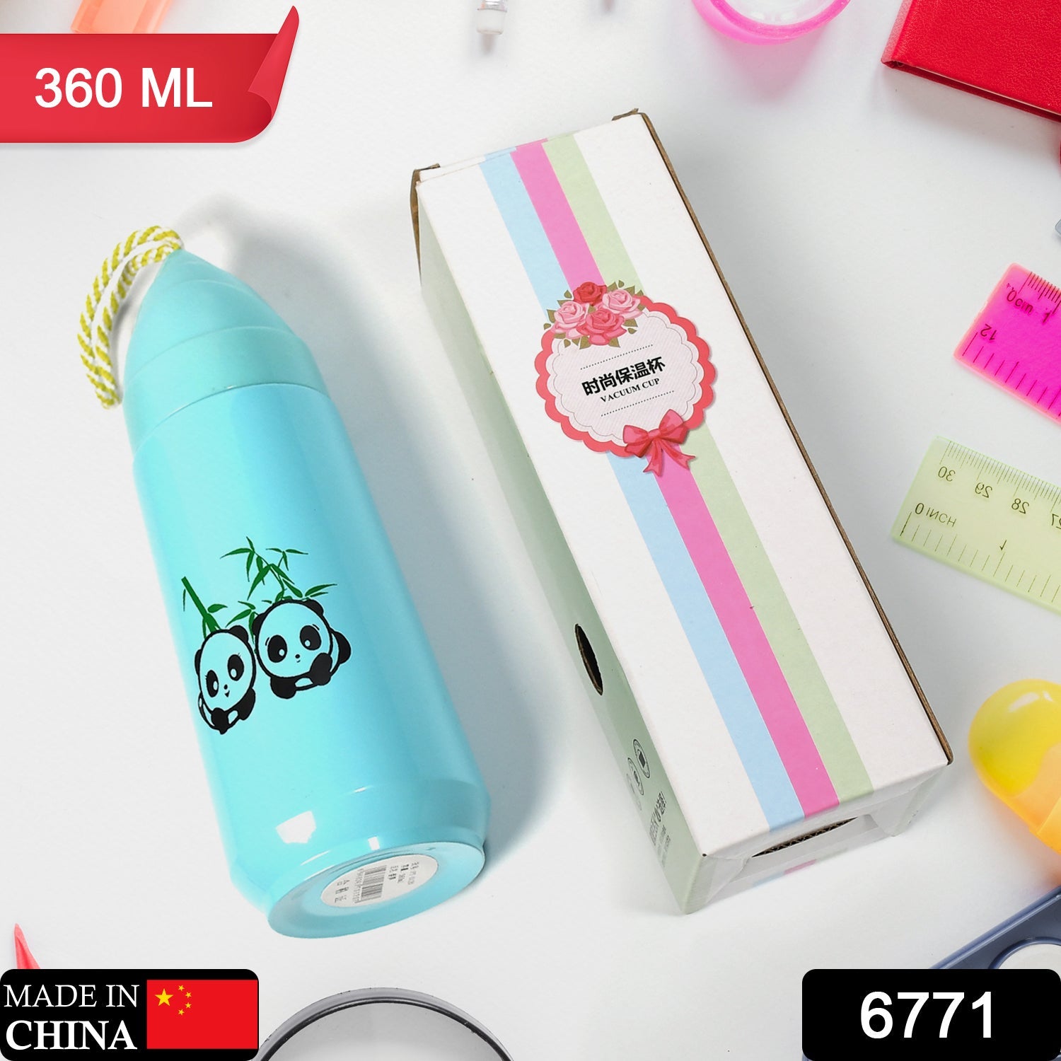 6771 Unique Shape Water Bottle High Quality Premium Bottle |  Leak Proof | Office Bottle | Gym Bottle | Home | Kitchen | Hiking | Treking Bottle | Travel Bottle ( 360 Ml ) DeoDap