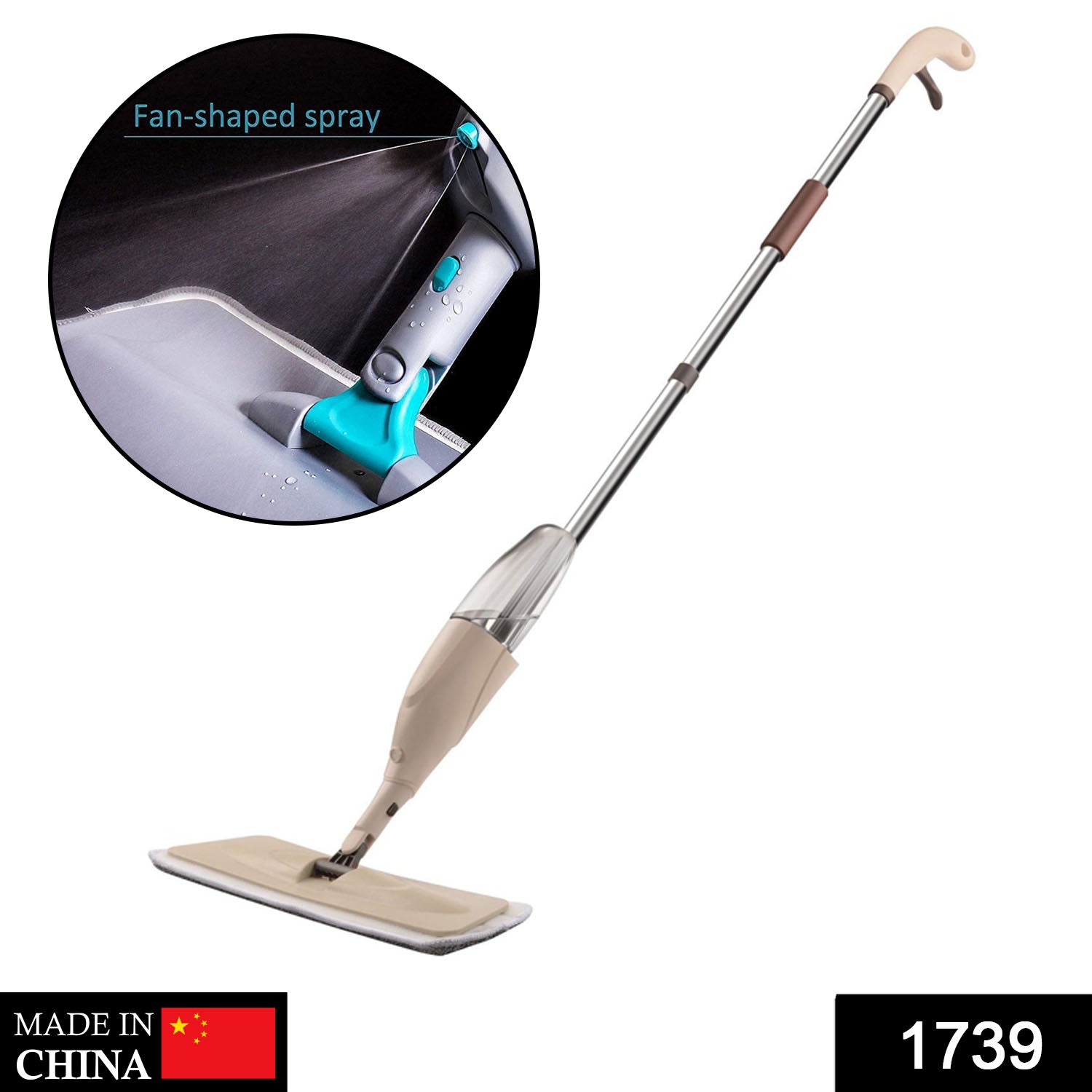 1739 Floor Cleaning Spray Mop with Removable Washable Cleaning Pad DeoDap