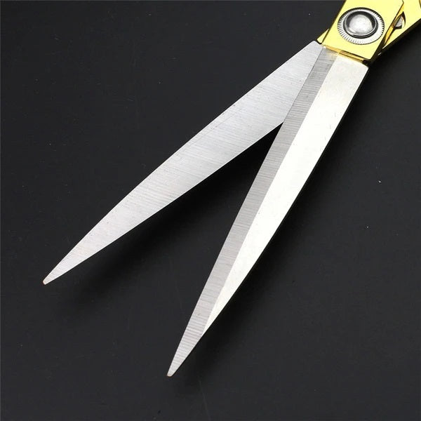 1547 Stainless Steel Tailoring Scissor Sharp Cloth Cutting for Professionals (9.5inch) (Golden) DeoDap