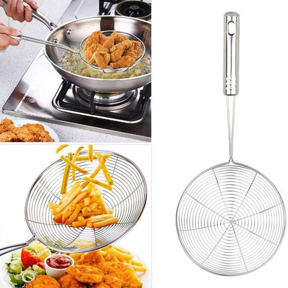 2728 Small Oil Strainer To Get Perfect Fried Food Stuffs Easily Without Any Problem And Damage. DeoDap