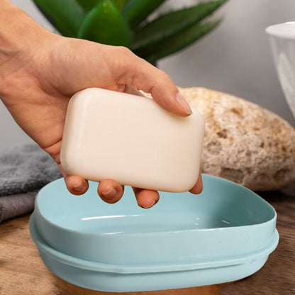 17677 Soap Container, Soap Box Household Kitchen and Bathroom Can Use PP Material Drain Box, Soap Dish, for Bathroom Shower Home Outdoor Camping (1 Pc)