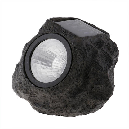 7577 Solar Powered LED Rock Light Solar Powered LED Spotlight Faux Stone for Pathway Landscape Garden Outdoor Patio Yard (1 Pc)