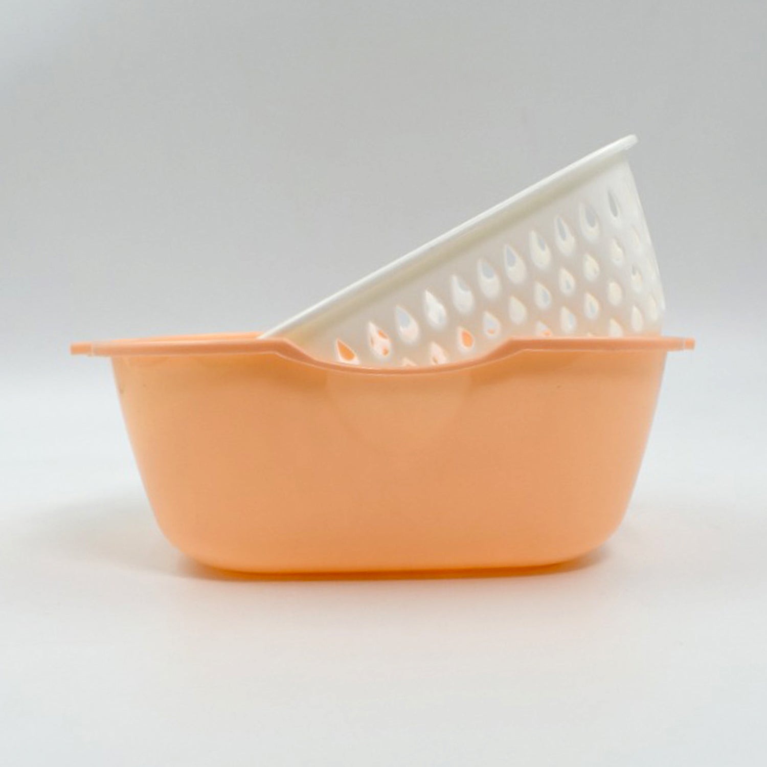 2785 2 In 1 Basket Strainer To Rinse Various Types Of Items Like Fruits, Vegetables Etc. DeoDap