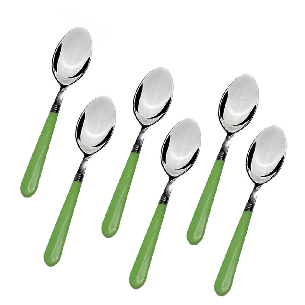 2269 Stainless Steel Spoon with Comfortable Grip Dining Spoon Set of 6 Pcs DeoDap