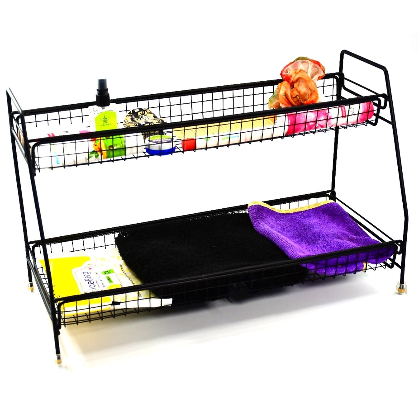 4927 Metal Space Saving Multi-Purpose 2 Tier 2 Layer Kitchen Spice Rack Storage Organizer Shelf Stand . DeoDap