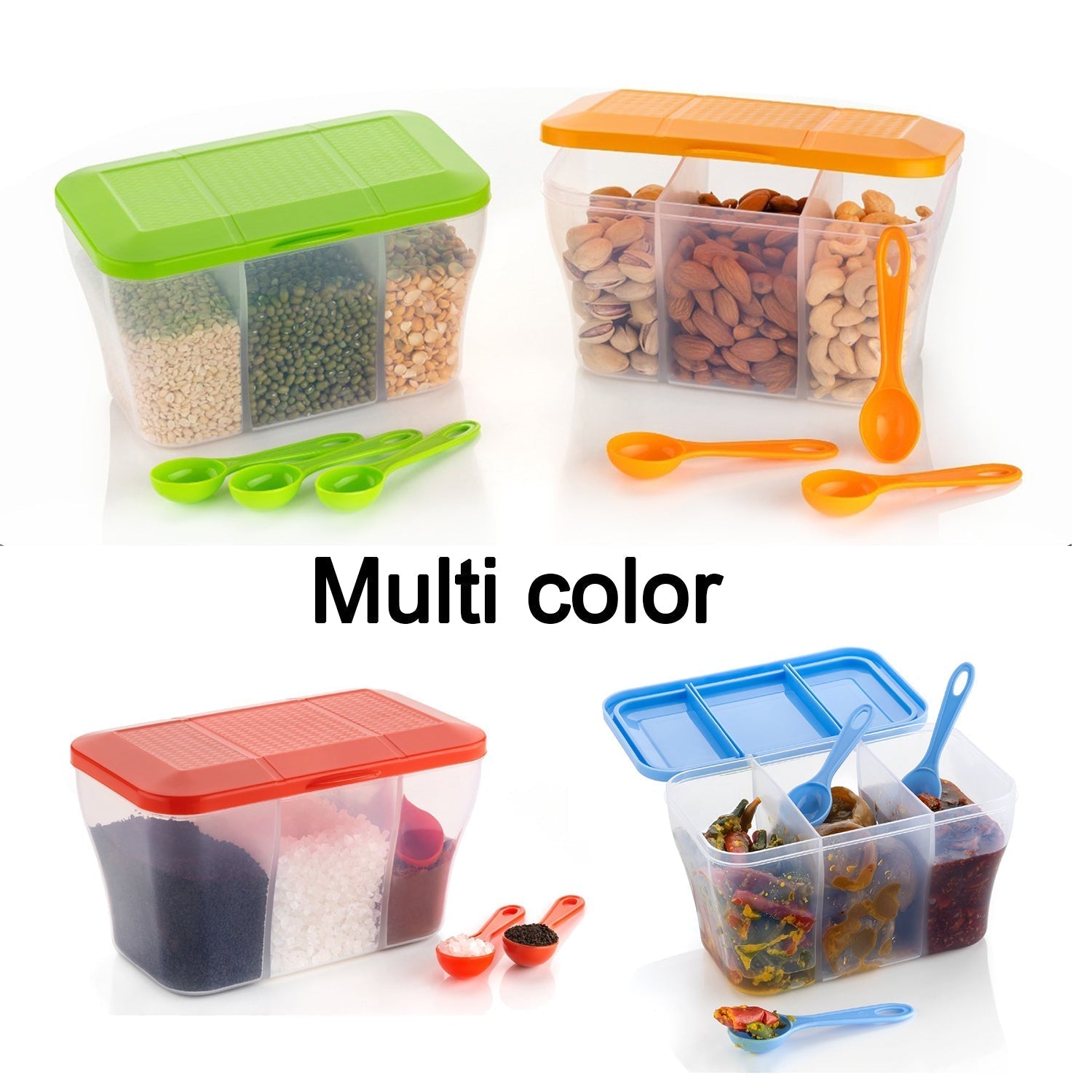 2625 Plastic Square Storage Organiser Container (750ML Capacity) DeoDap