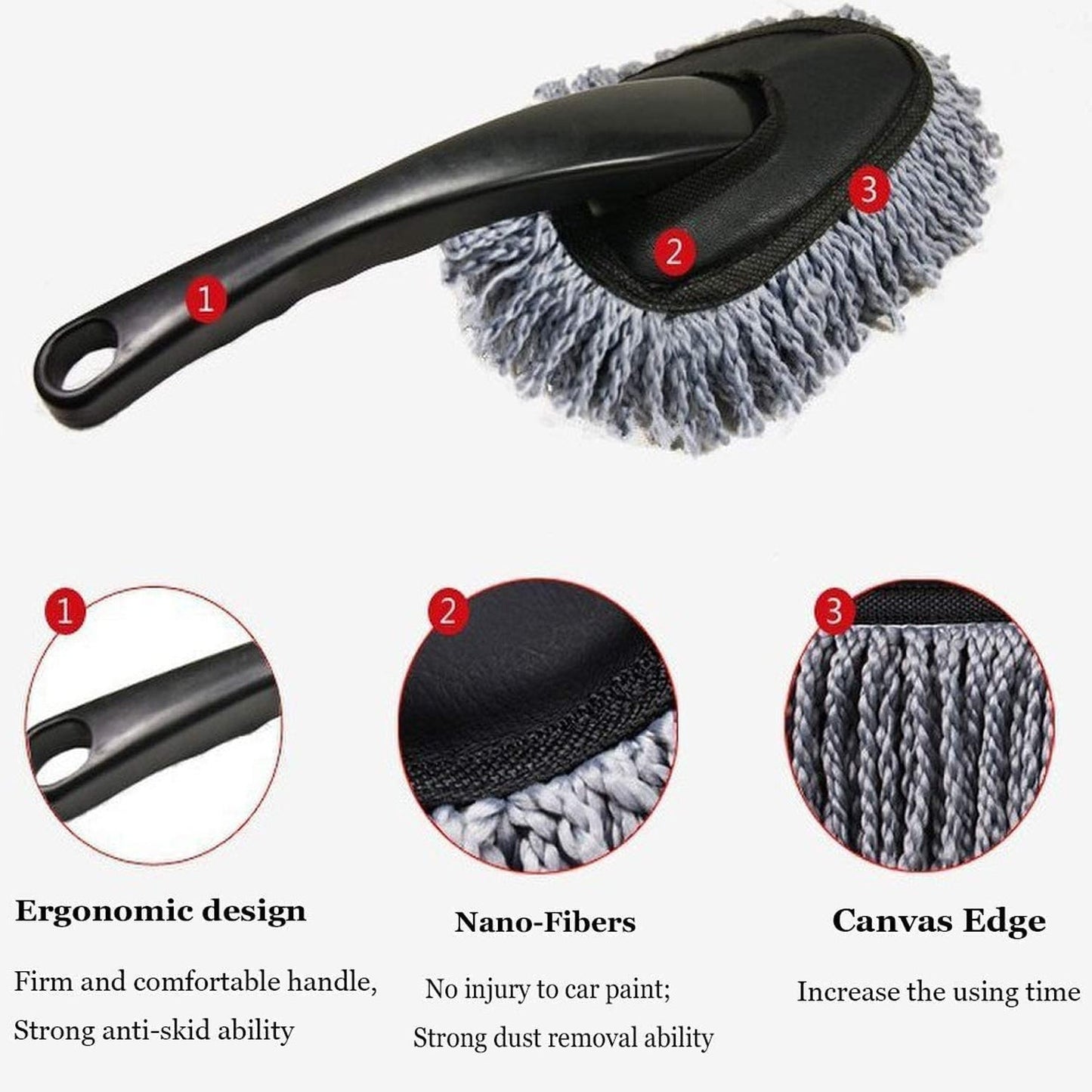 4098 Car Wash Cleaning Brush Microfiber Dusting Tool Duster Dust Mop Home Cleaning For Cleaning and Washing of Dirty Car Glasses, Windows and Exterior.