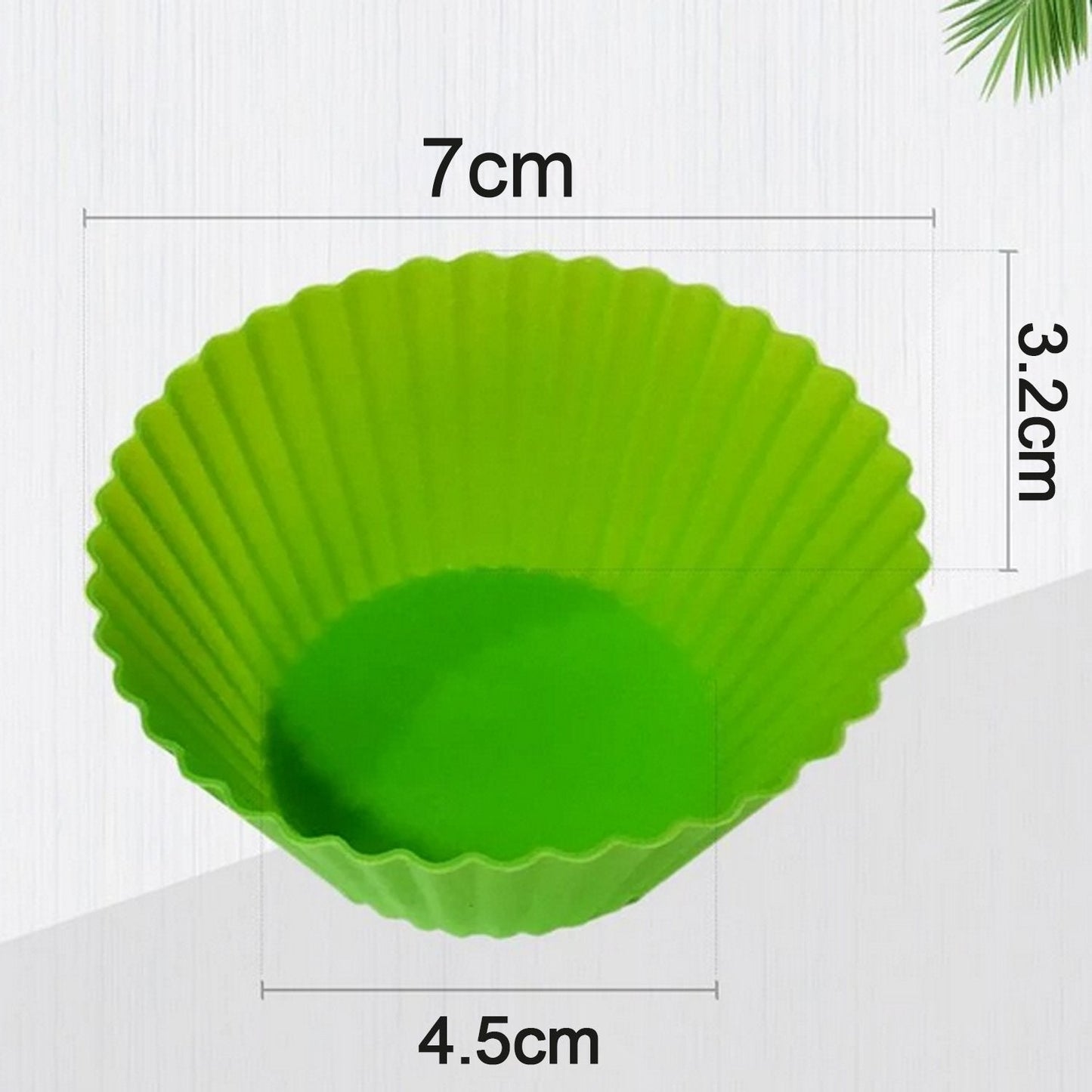 0797A Silicone cupcake Shaped Baking Mold Fondant Cake Tool Chocolate Candy Cookies Pastry Soap Moulds (6 pc)