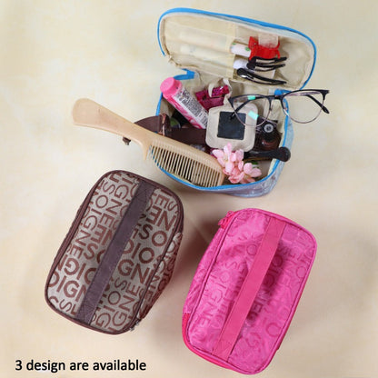 6228 PORTABLE MAKEUP BAG WIDELY USED BY WOMEN’S FOR STORING THEIR MAKEUP EQUIPMENT’S AND ALL WHILE TRAVELLING AND MOVING. DeoDap