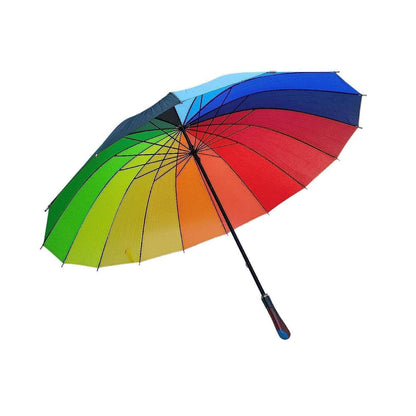 9105 Rainbow Umbrella for Men & Women (Multicolor)