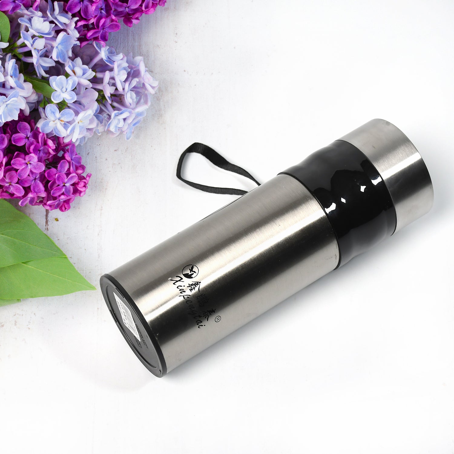 7144 Stainless Steel Double Wall Water Bottle Flask Bottle Travel Use Bottle ( 420 ml ) DeoDap