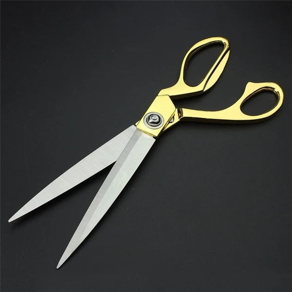 1547 Stainless Steel Tailoring Scissor Sharp Cloth Cutting for Professionals (9.5inch) (Golden) DeoDap