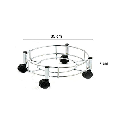 118 Stainless Steel Gas Cylinder Trolley DeoDap