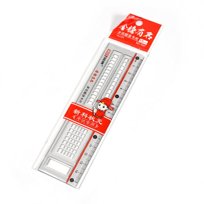 7918 Plastic Ruler Scale Durable & Sturdy Transparent Straight Measuring Tool 15cm Transparent Scale (Pack of 1)   -1