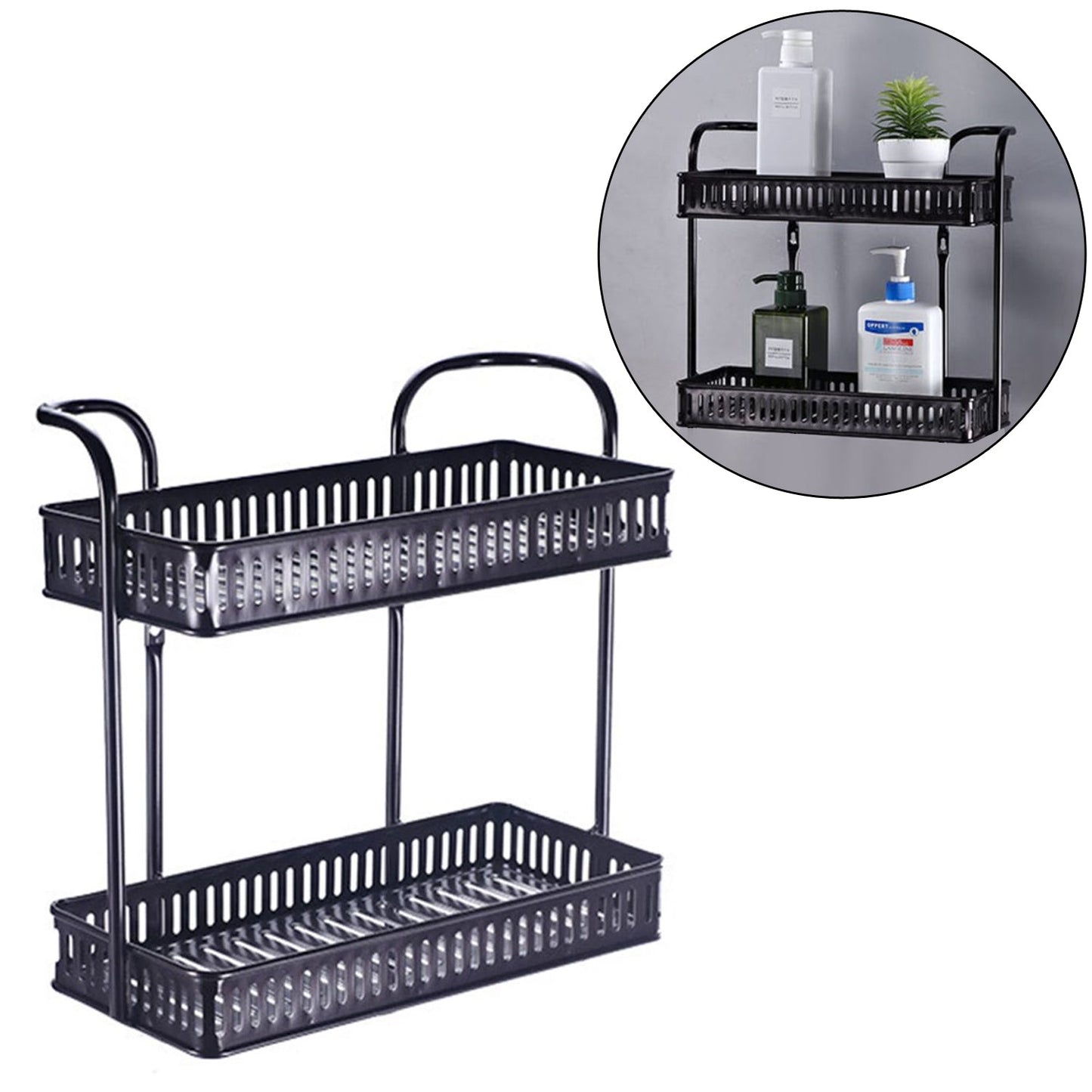 5149 Kitchen organizer Rack for Storage Home and Kitchen & Bathroom Use DeoDap