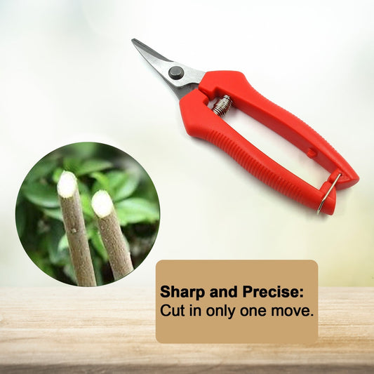 9135 Heavy Duty Stainless Steel Cutter, Non‑slip Trimming Scissors Durable Not Easy To Wear for Gardening Pruning Of Fruit Trees Flowers and Plants