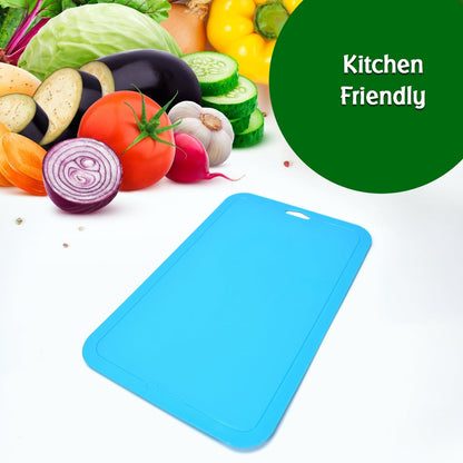 2478 Vegetables and Fruits Cutting Chopping Board Plastic Chopper Cutter Board Non-slip Antibacterial Surface with Extra Thickness DeoDap