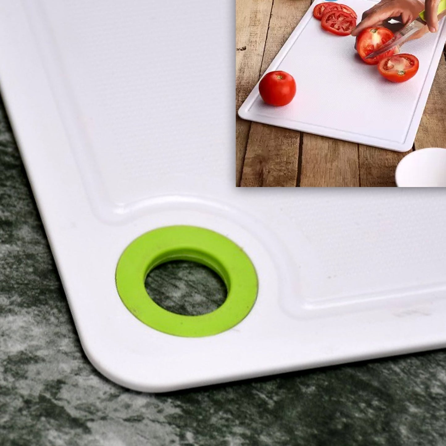 2316 Fruit & Vegetable Chopping Board Plastic Cutting Board For Kitchen DeoDap