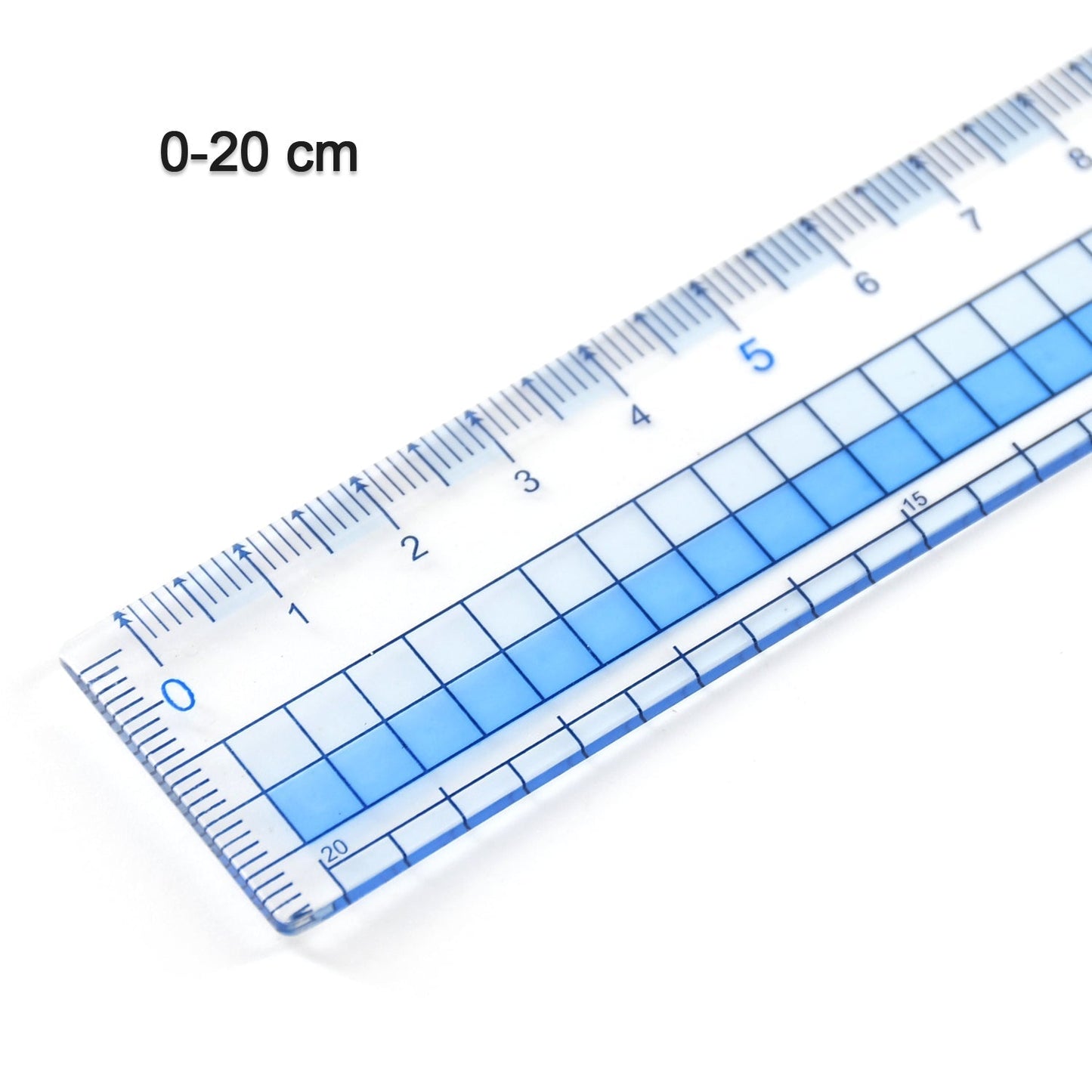 7925 Transparent Ruler, Plastic Rulers, for School Classroom, Home, or Office DeoDap