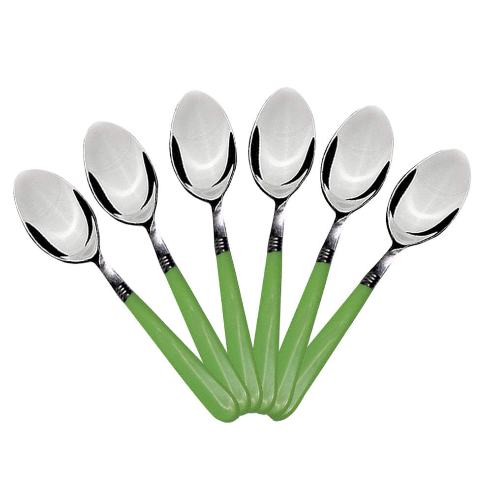 2269 Stainless Steel Spoon with Comfortable Grip Dining Spoon Set of 6 Pcs DeoDap