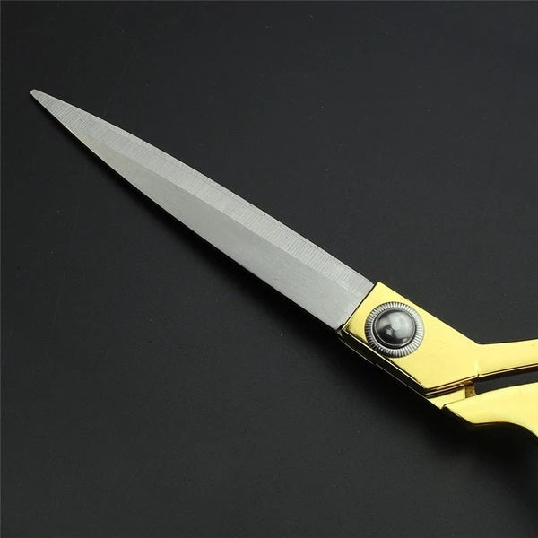 1547 Stainless Steel Tailoring Scissor Sharp Cloth Cutting for Professionals (9.5inch) (Golden) DeoDap