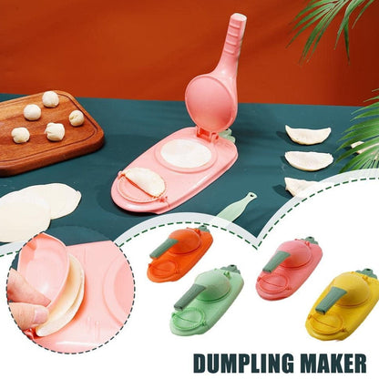 5940 2 in 1 Dumpling Maker, Kitchen Dumpling Baking Pastry Making Tool, Manual Artifact for Pressing Dumpling Wrapper Mould Dough Press Maker