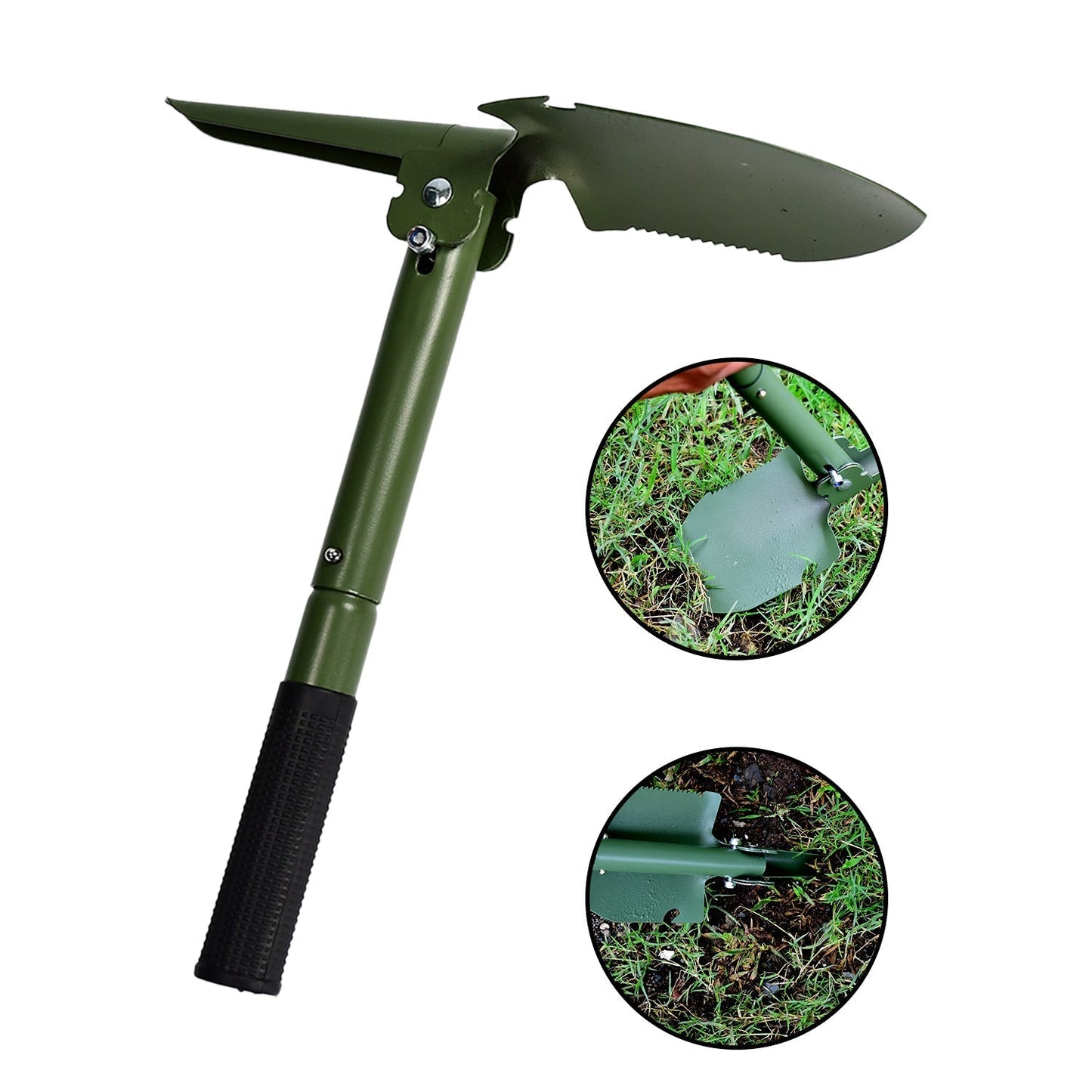 9051 Portable Camping Hiking Garden Mini Folding Shovel with Case DeoDap