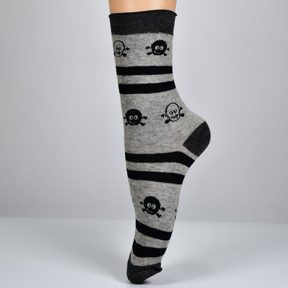 6368 1PAIR SOCKS PRINTED TRENDY MULTIPLE DESIGNER SOCKS DeoDap