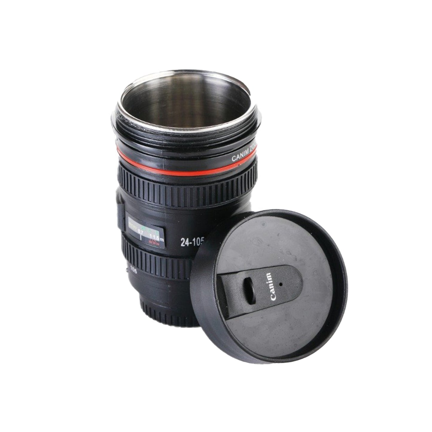 0720 Camera Lens Shaped Coffee Mug Flask With Lid DeoDap