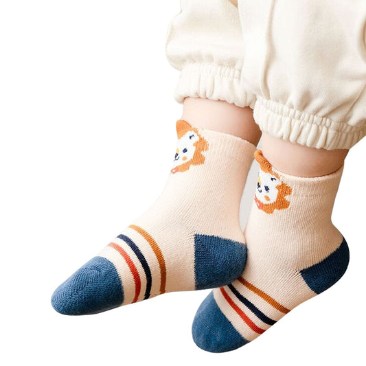 7303 Socks Breathable Thickened Classic Simple Soft Skin Friendly For Kids DeoDap