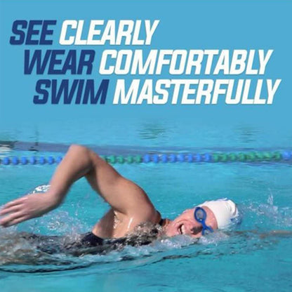 0399A SWIMMING GOGGLES WITH ADJUSTABLE CLEAR VISION ANTI-FOG WATERPROOF SWIMMING GOGGLES DeoDap