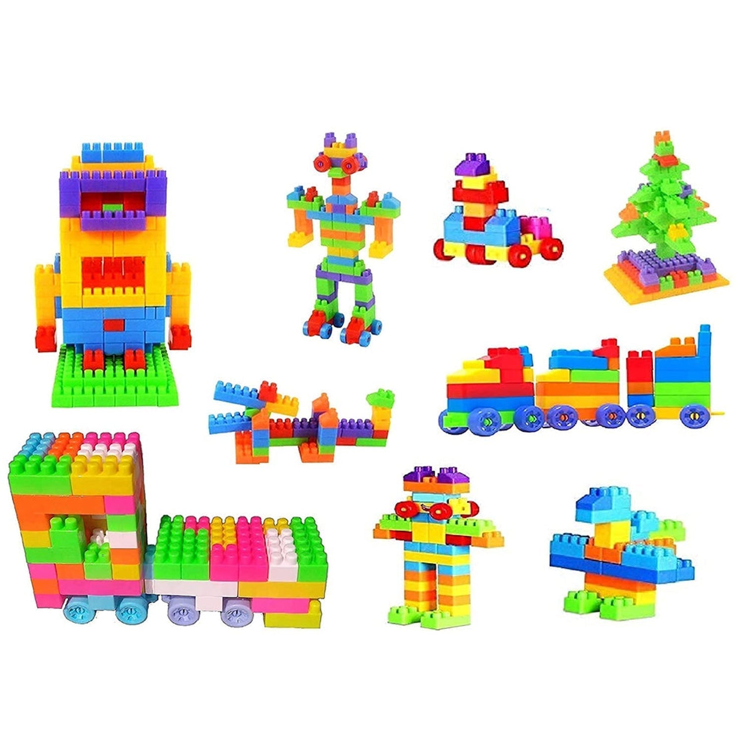 3915 200 Pc Train Blocks Toy used in all kinds of household and official places specially for kids and children for their playing and enjoying purposes. DeoDap