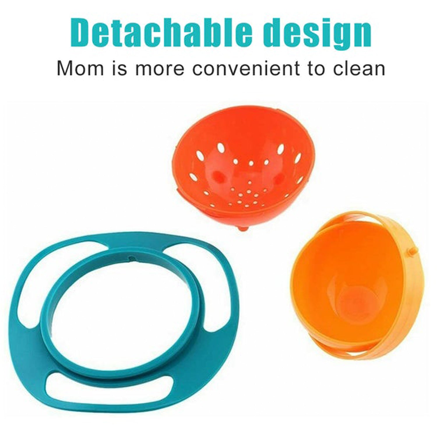 0617B Rotating Baby Bowl used for serving food to kids and toddlers etc. DeoDap