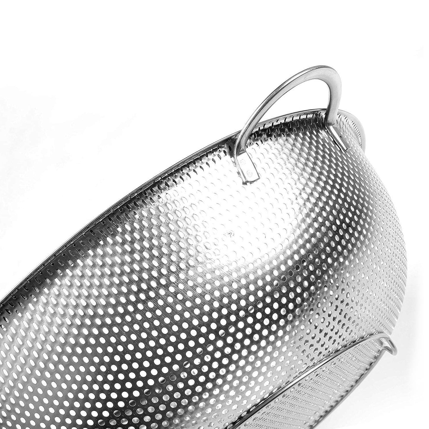 2914 Stainless Steel Rice Vegetables Washing Bowl Strainer Collapsible Strainer. DeoDap