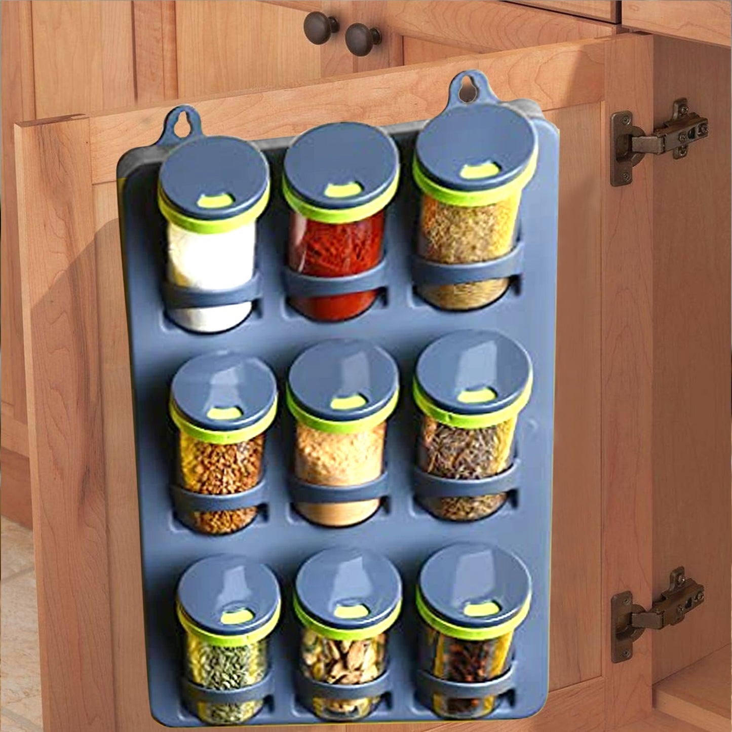 2575 Space Saver Spice Rack  9 Piece Spice Set DeoDap