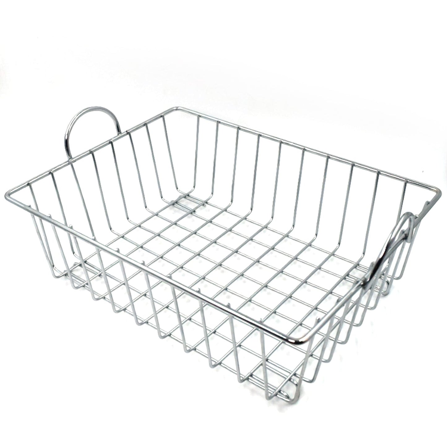 2743 SS Square Basket Stand used for holding fruits as a decorative and using purposes in all kinds of official and household places etc. DeoDap