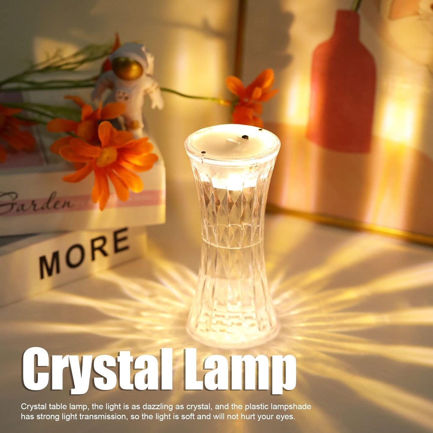 8440 Crystal Lamp, Universal Night Light, Soft Lighting, Eye Protection for Nursery, Study, Bedroom  (12Pc MOQ)