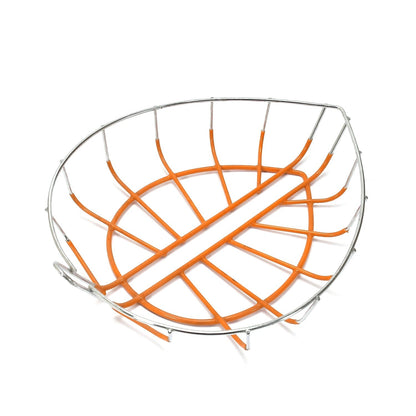 5256 Leaf Fruit Bowl Attractive Fruit Bowl Steel 23cm For Kitchen & Home Use DeoDap