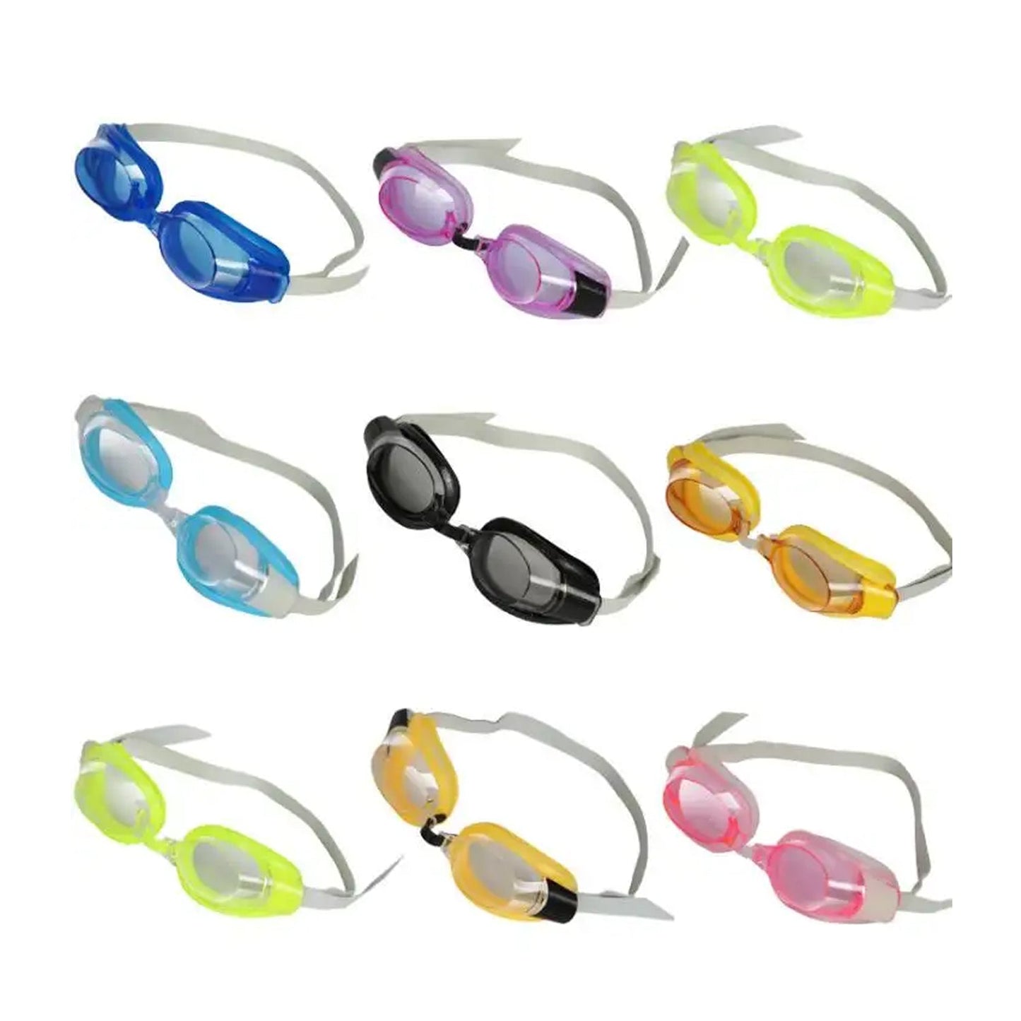 0399A SWIMMING GOGGLES WITH ADJUSTABLE CLEAR VISION ANTI-FOG WATERPROOF SWIMMING GOGGLES DeoDap