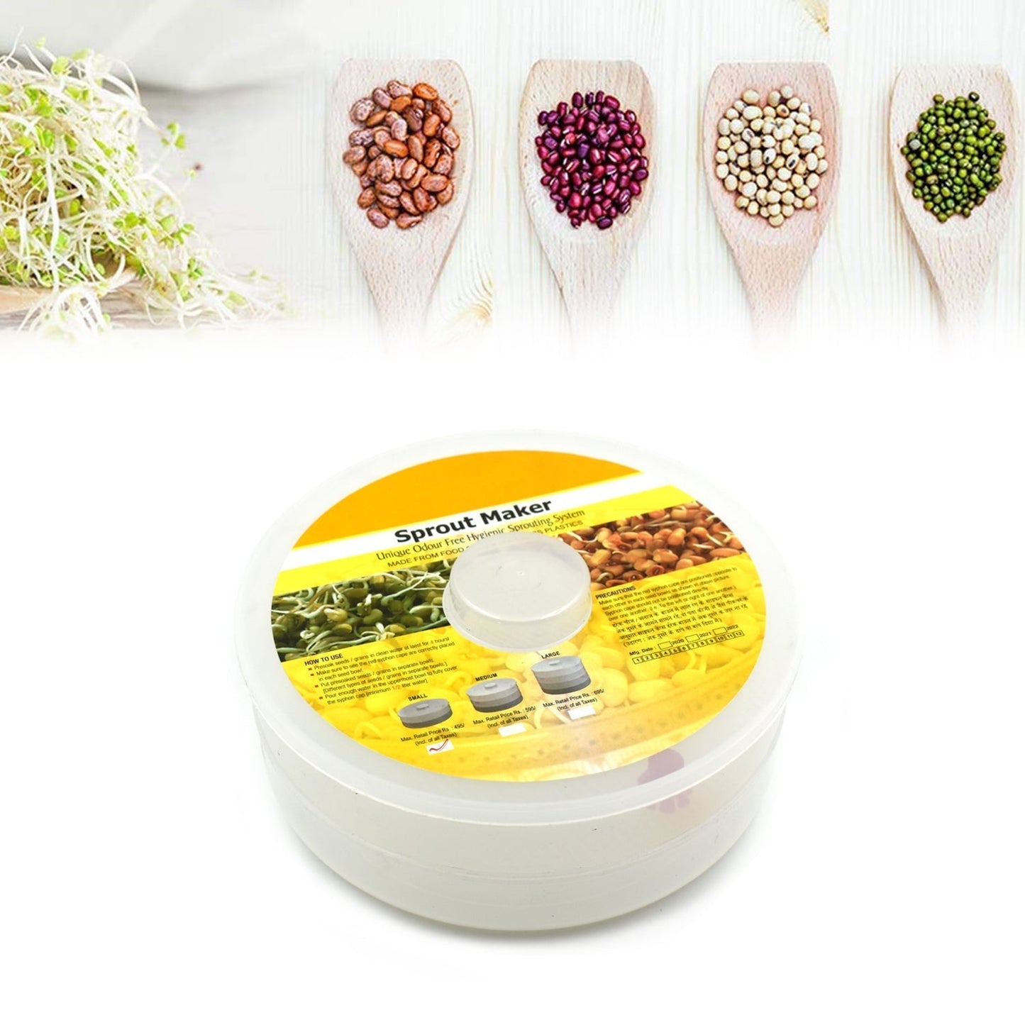 2648A 2 Layer Sprout Maker for making sprouts in all household places. DeoDap