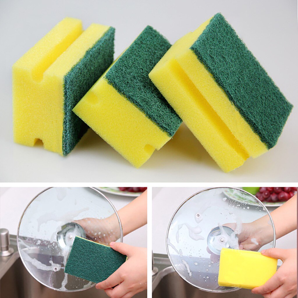 1429 Scrub Sponge 2 in 1 PAD for Kitchen, Sink, Bathroom Cleaning Scrubber DeoDap